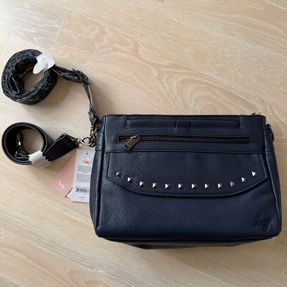 Lug Pacer Classic VL Crossbody Bag - Navy Blue - Picture 1 of 5